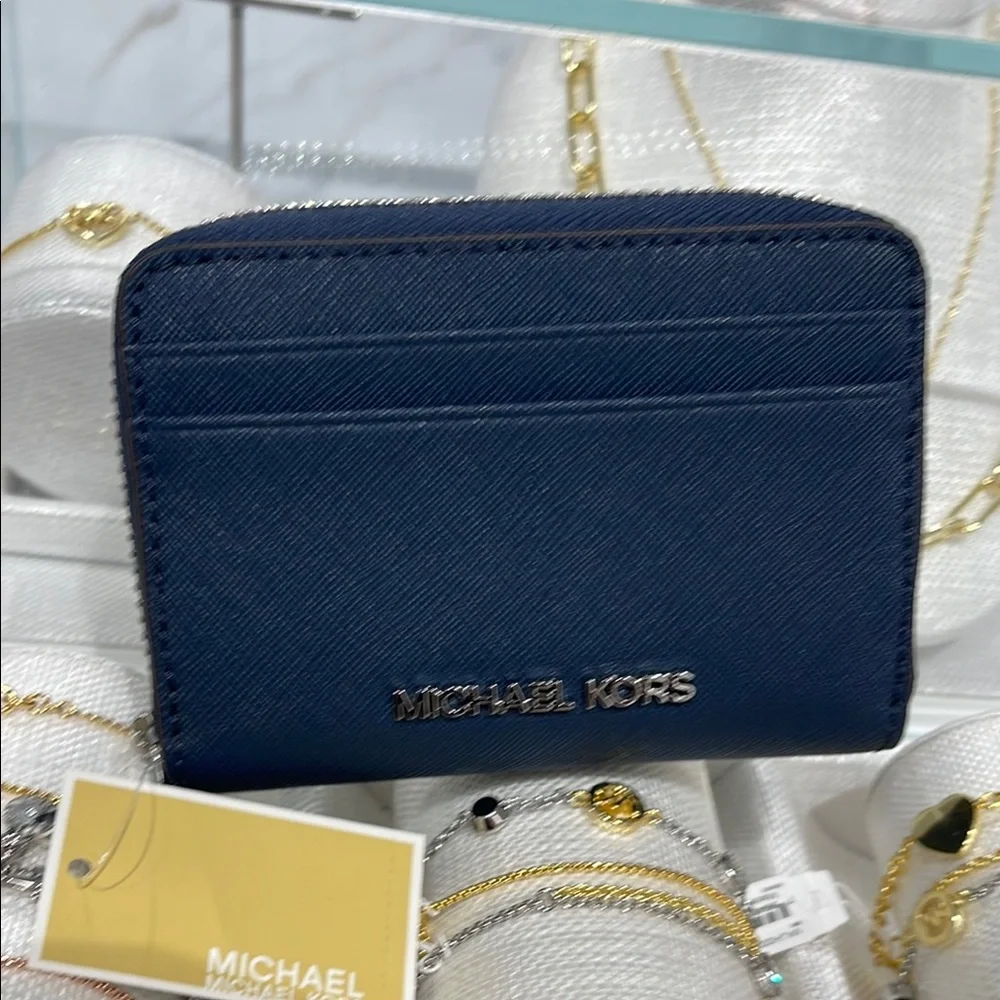 Michael Kors Navy Card Holder